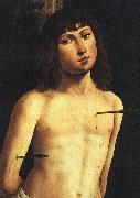 Lorenzo  Costa Saint Sebastian oil painting